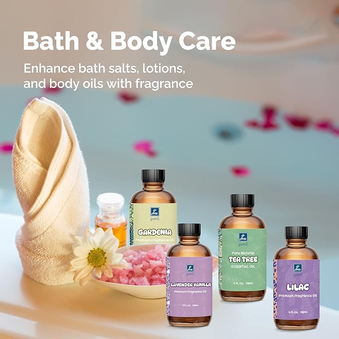 Magnolia Fragrance Oil 2 Oz, Natural Scent Oil for Home Essential Oils Diffuser, Candle Making, Soap Making, DIY Body Oils, Perfume, Body Mist, Spray - Floral Scent