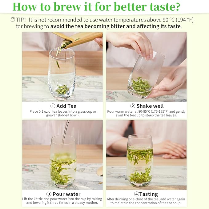 XIXICHA Longjing Tea New Tea Grade AAA Dragon Well Green Tea Loose Leaf Hangzhou Dragonwell Chinese Green Tea Fresh Bean Aroma 龙井茶 绿茶 明前龙井 茶叶 4.23oz/120g