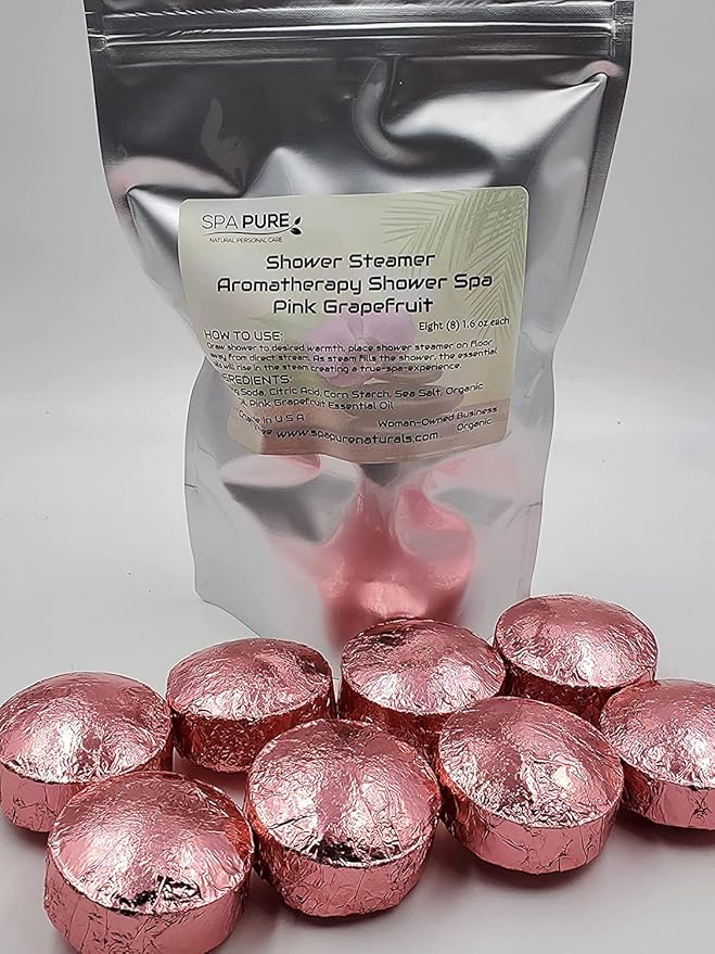 8 Sweet Romance Aromatherapy Shower Steamers 1.6 oz Each with 100% Natural/Organic Essential Oils - Transform Your Shower - Transform Your Mood (Sweet Romance)