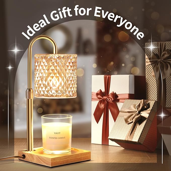 Candle Warmer Lamp with Timer Dimmer Adjustable Height, Lamp Candle Warmer for Jar Candles, Home Decor, for Women Birthday