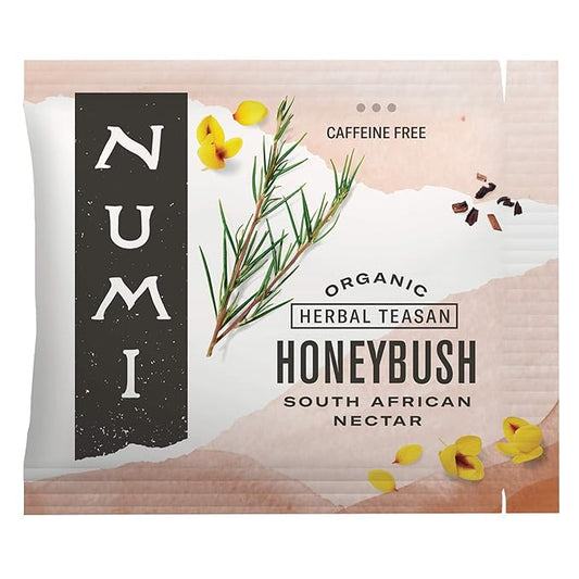 Numi Organic Tea Honeybush, 100 Count Box of Tea Bags, Herbal Teasan (Packaging May Vary)