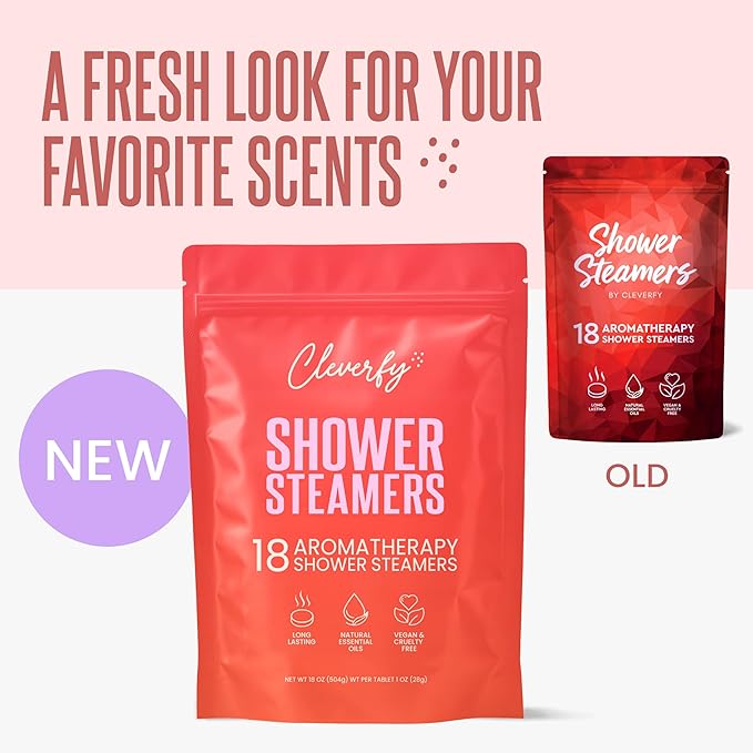 Cleverfy Shower Steamers Aromatherapy – Stocking Stuffers for Women, Teens and Wife – Christmas Gifts for Women and Teen Girls – White Elephant Gifts for Adults – 18 Tablets