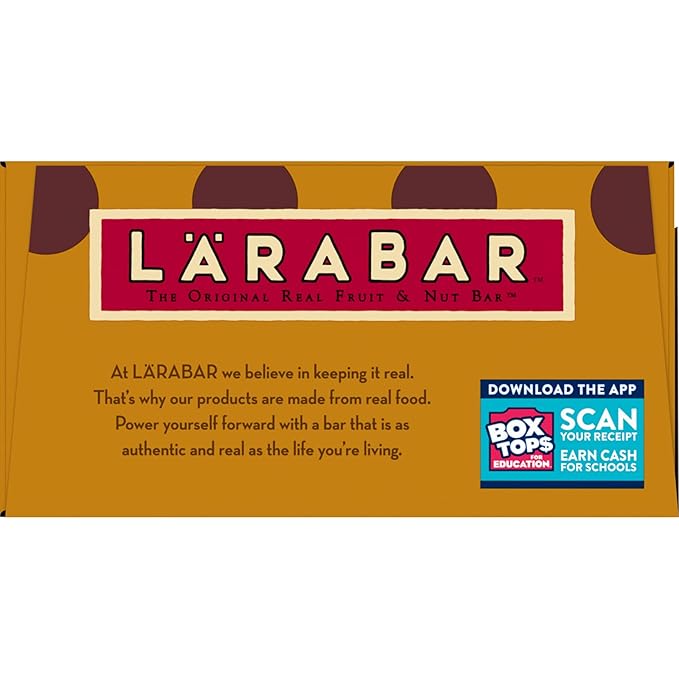 Larabar Peanut Butter Chocolate Chip, Fruit and Nut Bars, Gluten Free and Vegan, 28.8 oz, 18 Ct