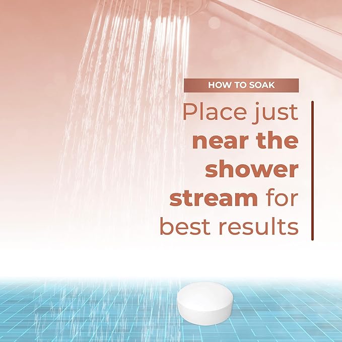 New Awaken Shower Tablets (10 Tabs) Made with Natural Ingredients Scented with Orange and Lemongrass Pure Essential Oils Made in USA