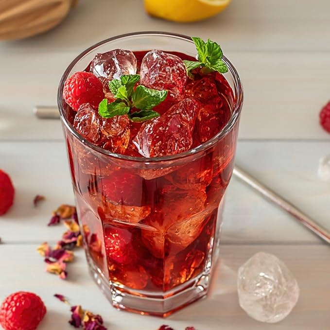 KomBei Loose Leaf Premium Hibiscus Tea, Flor de Jamaica (4oz) | Whole Flowers and Petals | Twice-Sifted | Herbal Tea | Caffeine-Free | Makes 50+ cups