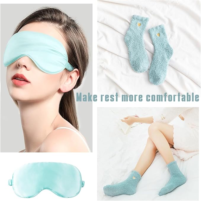 Birthday Gifts for Women Self Care Gifts Get Well Soon Gifts Baskets for Women After Surgery with moon lamp, 11PC Spa,Thinking of You Gift, Care Package for Mom Friend (turquoise)