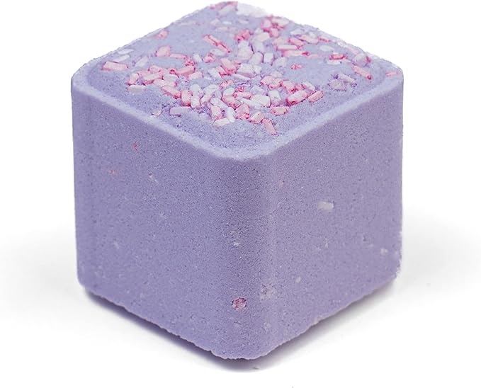 February Birthstone Amethyst 3 Piece Gift Set All Natural Bar Soap, Bath Bomb, Shower Steamer Made in USA Palm Oil Free
