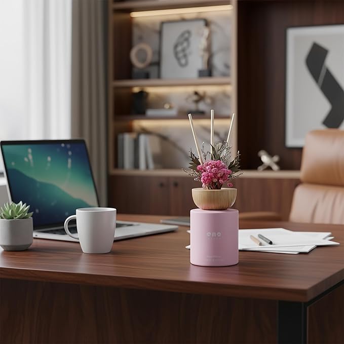 Reed Diffuser Set with Really Dried Flowers, Essential Oils Scented Diffuser with Sticks, Air Fresheners Home Fragrance for Bathroom Shelf Decor & Gift, 5.1oz / 150ml