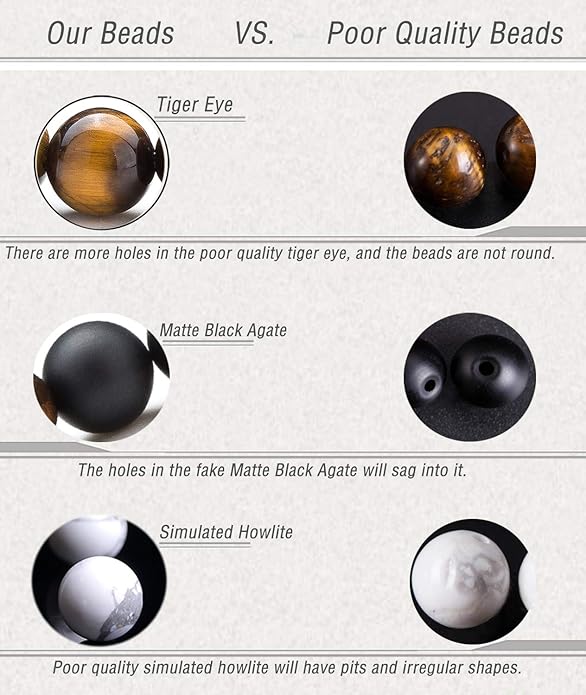 Hamoery Men Women 8mm Lava Rock Aromatherapy Anxiety Essential Oil Diffuser Bracelet Braided Rope Natural Stone Yoga Gifts Beads Bracelet Bangle-21017