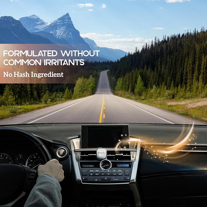 Air Jungles Rest Island Scent Car Air Freshener Clip, 6 Vent Clips, 4ml Each, Long Lasting Air Freshener, Up to 180 Days Car Refresher Odor Eliminator