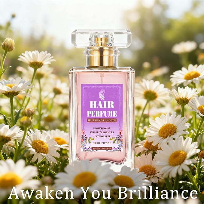 Hair Perfume for Women Long Lasting, Hydrating & Nourishing Hair and Body Mist, Honey Infused Chamomile Pheromone Perfume Hair Fragrance 1.69 fl.oz