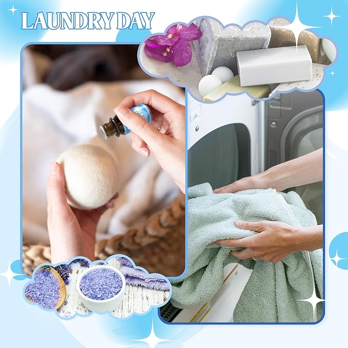 Laundry Collection Essential Oil Set, ARVIDSSON Natural Clean Fragrance Oil for Diffuser, Aromatherapy Oil Gift Set Includes Fresh Linen, Citrus Clean, Chamomile Bliss, Crisp Breeze, Minty