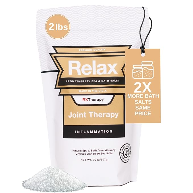 Relax Spa & Bath, Epsom & Dead Sea Salts, Aromatherapy Bath Salts for Hot Tub, Bath, or Spa, Infused with Magnesium, Joint Therapy