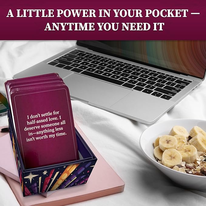 QUOKKA Badass Affirmation Cards for Women – 95 Fierce Daily Motivational Messages to Awaken Power, Boost Confidence, and Uplift Mindset – Self Care and Mental Strength Gift for Her