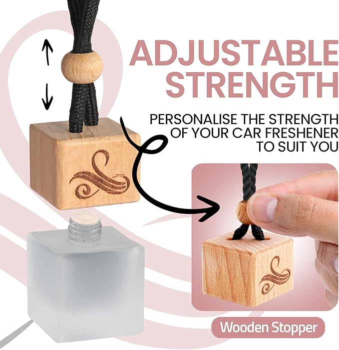 Car Air Freshener for Women - Belle La Vie | Irresistible Scent | Odour Eliminator with Essential Oils | Car Air Fresheners Vent Clip | Long Lasting Automotive Diffuser by Perfa