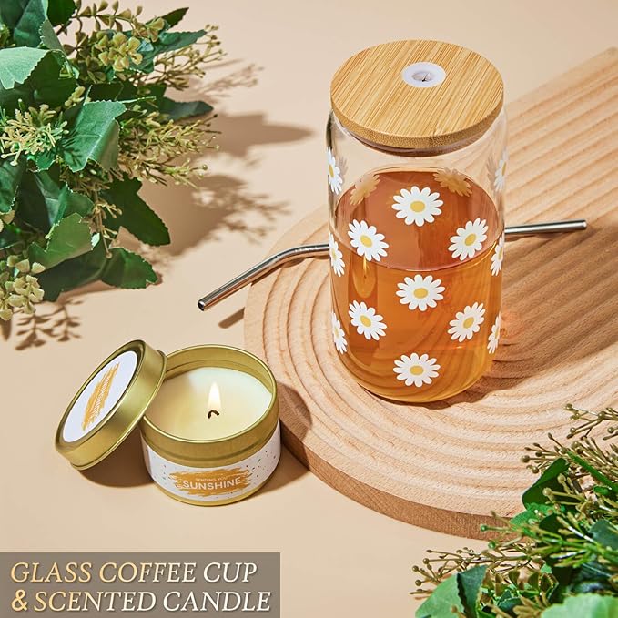 Birthday Gifts for Women, Self Care Get Well Gifts Baskets for Women, Sending Sunshine Sunflower Care Package, Thinking of You Thank You Farewell Inspirational Gift for Her, Friend, Mom, Sister, Wife