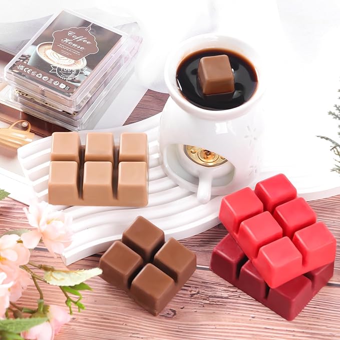 Fall Scented Wax Melts Cubes Strong Scent Soy Scentsy for Wax Warmer Jelly Melts Set Honey Bloom Vanilla Cream Sweet Bean Coffee Strawberry Citrus Grove Apple Pie (Sweet Afternoon)