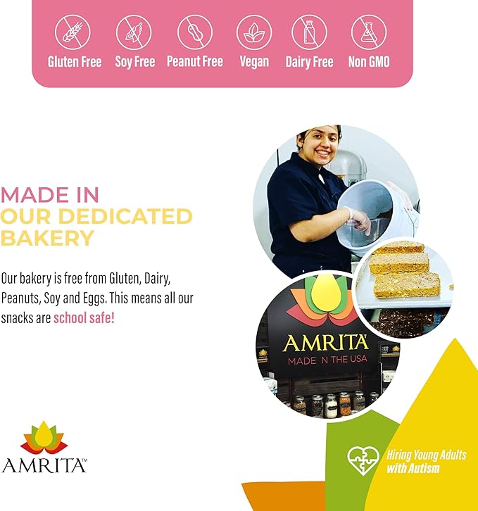 Amrita Nut Free Sunflower Butter & Jelly Vegan Protein Bars ( 12 CT PK of 3 ) | 11g Plant-Based Protein Bar | Peanut Free, Gluten Free, and Dairy Free | Low Sugar, High Fiber, Healthy School-Safe Snacks