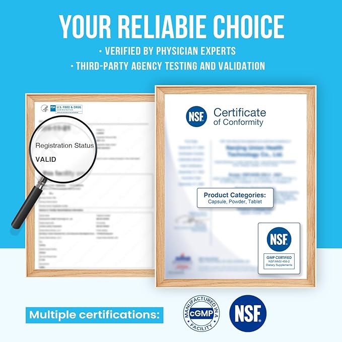 Venture Pal Calming Powdered Drink Mix, Magnesium Glycinate, Ashwagandha, L-Theanine,Vitamin D, Lions Mane, Sugar Free Magnesium Supplement Blend for Relax & Focus, Non GMO, Vegan, On The Go