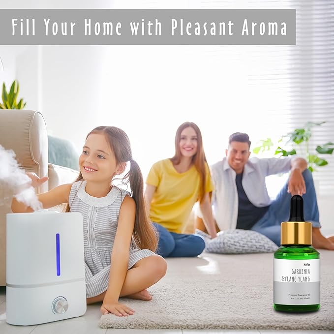 Gardenia &Ylang Ylang Fragrance Oil, MitFlor 30ml Aromatherapy Essential Oil, Premium Fragrance Oil for Soap & Candle Making, Floral Scent for Diffusers for Home