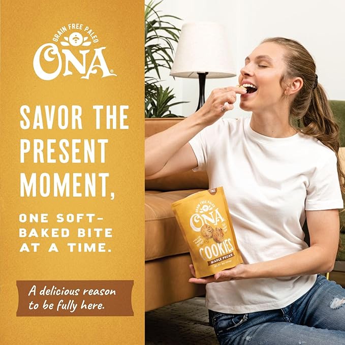 Ona Brownie-Style Cookies, Made with Honey and Dark Chocolate, Ready to eat, Gluten free, Grain free, Dairy free, Paleo