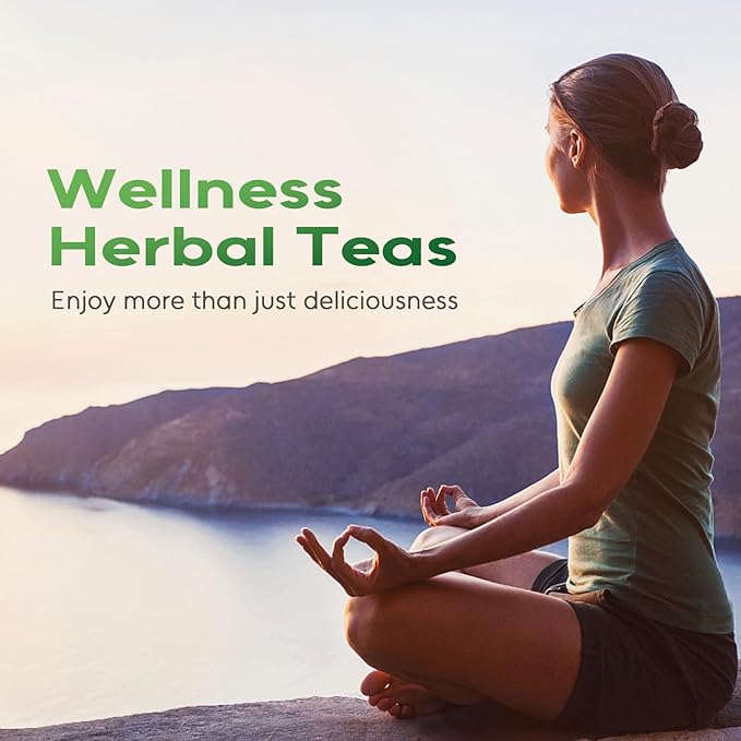 FullChea -Gotu Kola Tea, 50 Teabags - Premium Dried Gotu Kola Leaves - Natural Herbal Tea With Antioxidants & Minerals - Non-GMO - Caffeine-Free - Support Focus