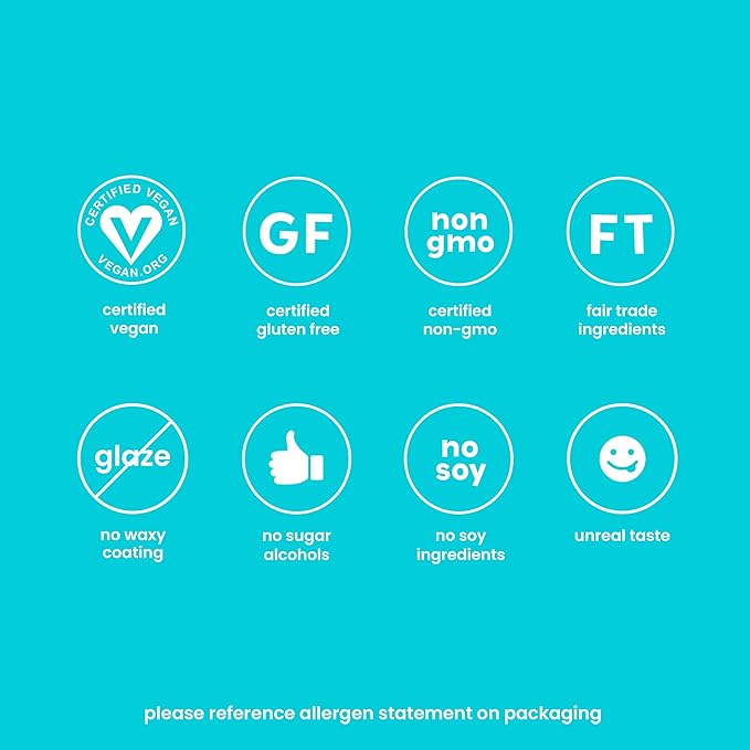 UNREAL Dark Chocolate Coconut Almonds (6 Pack) - Certified Vegan, Gluten Free, Fair Trade, Non-GMO, No Sugar Alcohols or Soy (6 Bags)