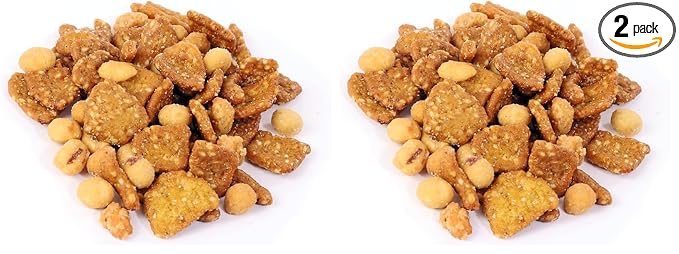 Oregon Farm Fresh Snacks Honey Roasted Mixed Nuts Snack Mix - Locally Made Honey Roasted Peanuts, Toffee Peanuts & Sesame Sticks Snacks - Perfect Sweet & Salty Nut Mix (16oz) (Pack of 2)