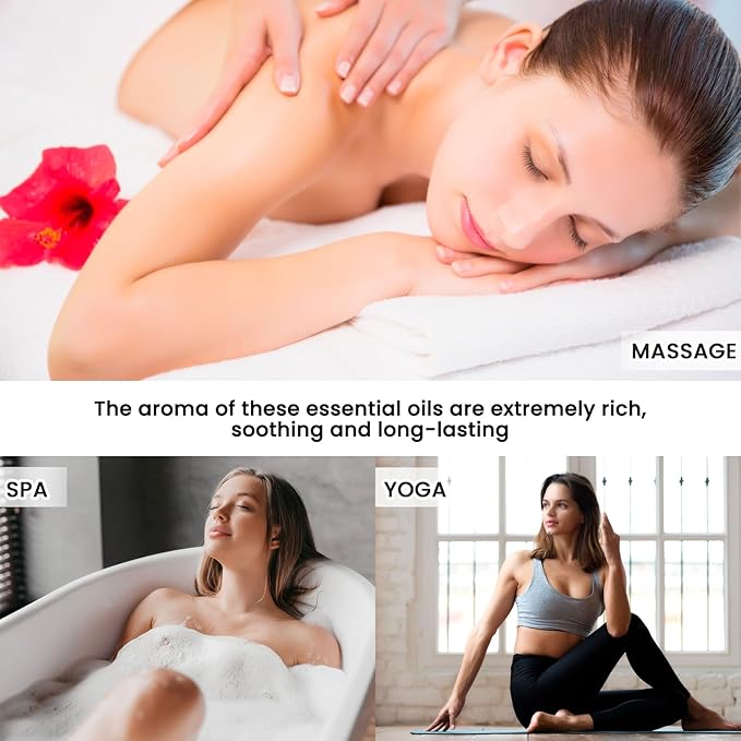 Essential Oils Set - 56 Pcs Premium Essential Oil Kit for Candle Making, Diffusers, Massages, Aromatherapy, Skin Care, 56x5 ml(0.17fl.oz