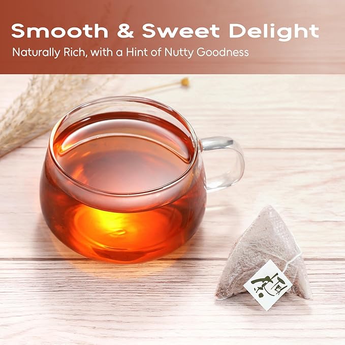 FullChea - Rooibos Tea Bags, 60 Counts - Premium South African Natural Rooibos - Non-GMO - Caffeine-Free - Antioxidant-Rich & Supports Digestion