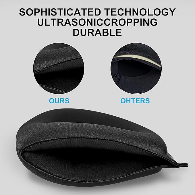 ALASKA BEAR Sleep Mask Women Men with Molded Eye Cups, Well-Contoured 3 D Extra-Plush Soft Memory Foam Blackout Eye Mask Zero Pressure on Eyelids & Eyelashes w Earplugs Set - Silent Night Stars