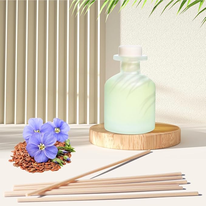Reed Diffuser - Clean Linen 3.38oz (100ml)*1 Pack Essential Oil Reed Diffuser Set with 8 Sticks, Long Lasting Fragrance for Home, Bathroom, Bedroom, Room, Decor, Gifts