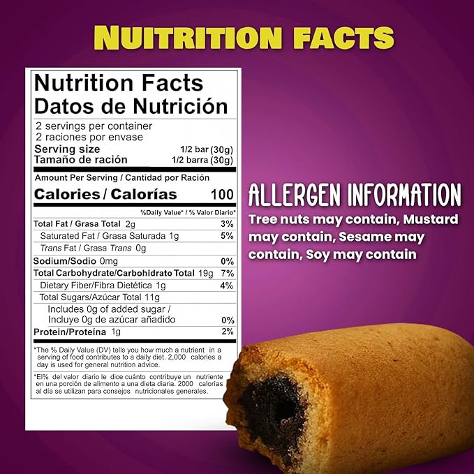 Ambrozia Vegan Snack Bars – Healthy Snack Plum-Filled Bar | Clean-Label, No Added Sugar, Handcrafted in EU | Healthy Romanian-Inspired Fruit Bar for Kids & Adults | 5 x 60g Individually Wrapped