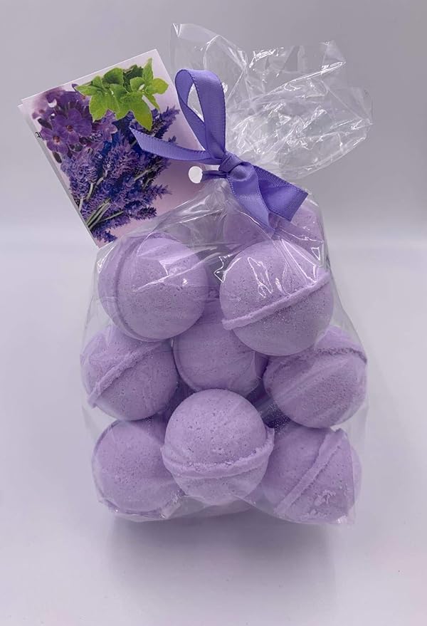 SpaPure LAVENDER MINT Bath Bomb -14 Bath Fizzies with Shea Butter, Ultra Moisturizing (12 Oz) ...Great for Dry Skin (Lavender Mint)