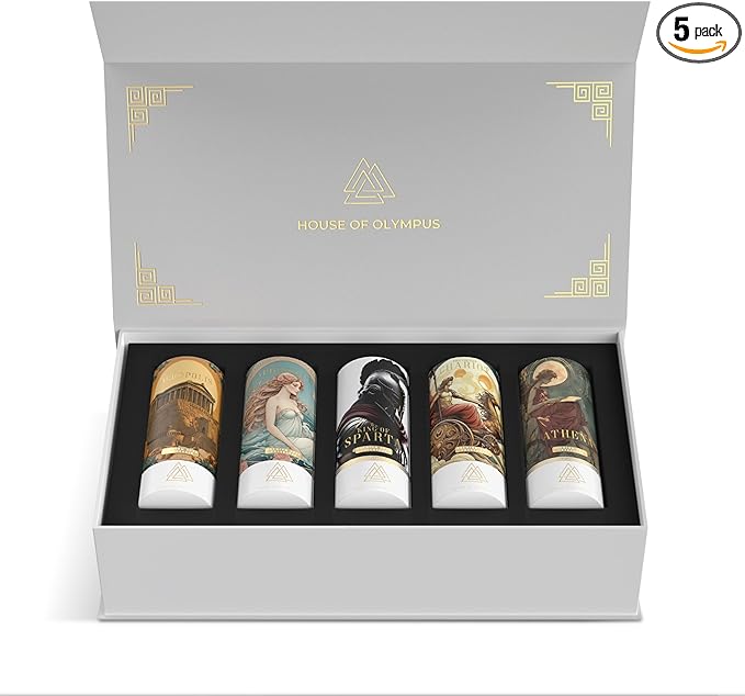 Car Air Freshener Gift Set | 100% Natural Essential Oils | Luxury Car Scent by House of Olympus | Made in USA