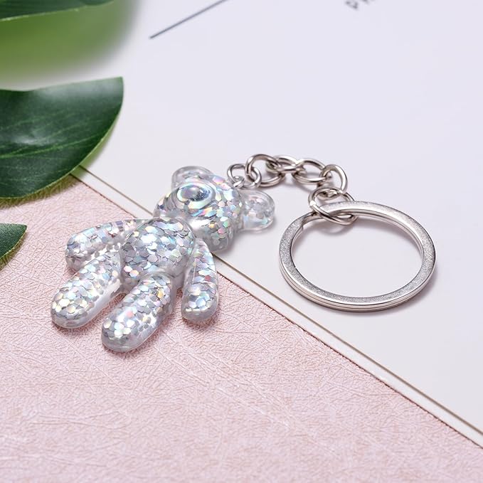 Pocket Bear Hug, Anxiety Relief Gifts for Women Men, Mental Health Positivity Gifts for Anxious Friend, Thinking of You Gift, Comforting Gift for Son Daughter Back to School, White