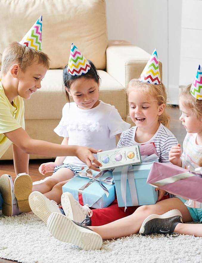 Momcozy Natural Essential Oil Bath Bombs,3 Pcs Bubble Bath Fizzy Balls with 3 Cute Animal Shapes,Bath Bombs Gift Set for Kids Girls Boys Toddler, Ideal Gift for Birthday, Bath Bomb Kit