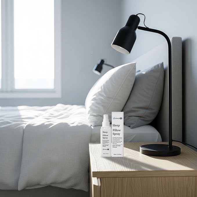 Lavender Pillow Sleep Spray โ Natural Relaxation and Calming Mist with Essential Oils for Deep Sleep โ Use with Sleep ZM Blue Light Glasses โ 2.5 fl oz Home and Travel Size Aromatherapy Spray