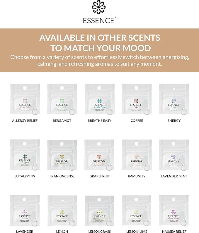Essence Nasal Diffuser Create-It Bundle – DIY Essential Oil Silicone Nose Ring Kit for Custom Aromatherapy Blends – Wearable DIY Diffuser for Personalized Scents