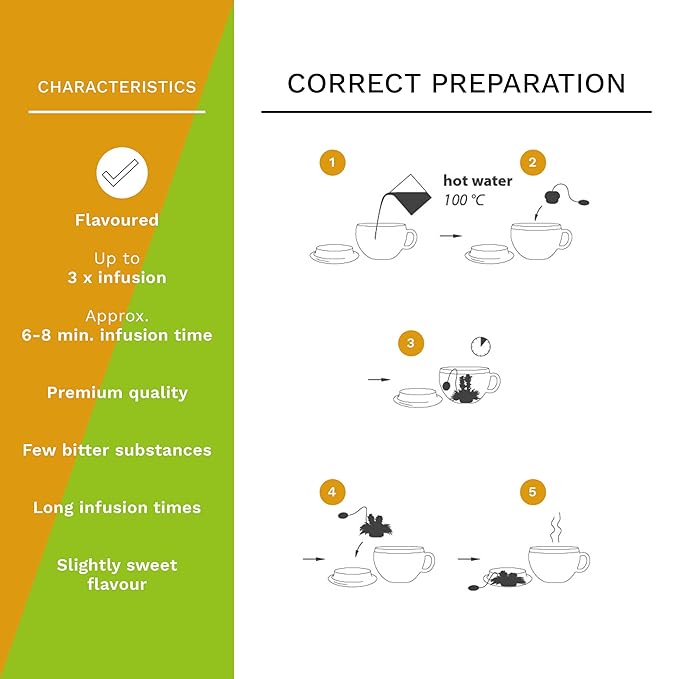 Creano 4 tea Flowers in elegant Gift Box - Blooming Tea White & Green Tea in Cup Size