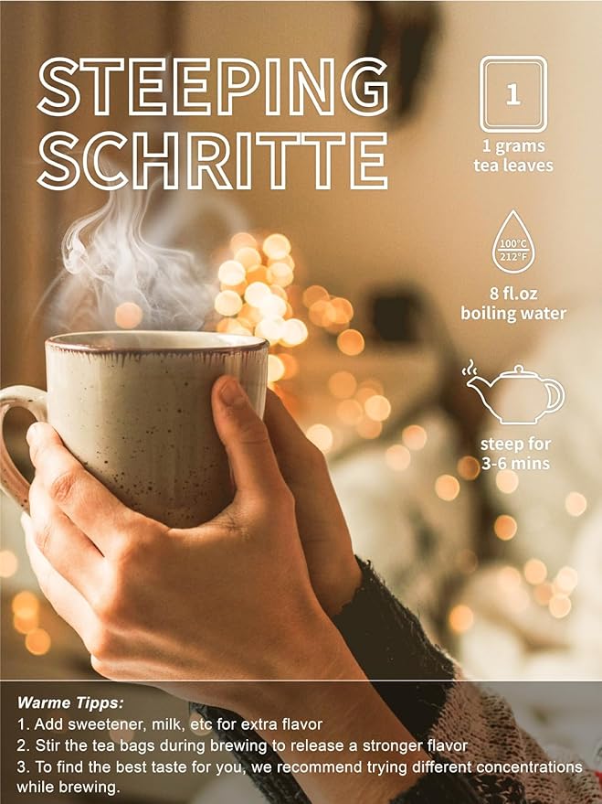 TeeLux Rose Hips Tea Bags, Premium Rosehip Herbal Tea, Fruity Flavor and Aroma, Caffeine-free, 100 Count