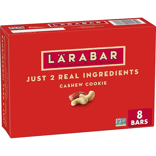 Larabar Cashew Cookie, Gluten Free Vegan Fruit & Nut Bar, 1.7 oz Bars, 8 Ct
