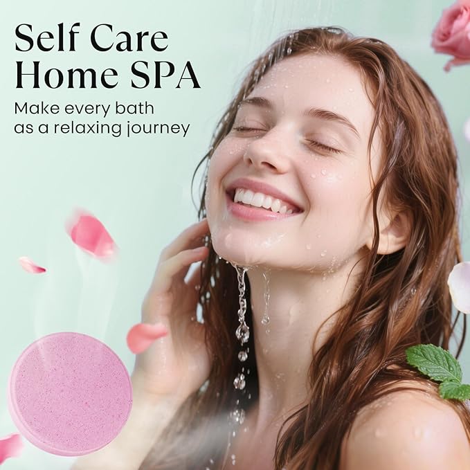 Shower Steamers Aromatherapy – Birthday Gifts for Women Teen Girls Mom, Natural Essential Oils Bath Bombs for Relaxation Home SPA, Christmas Stocking Stuffers White Elephant Gifts for Adults