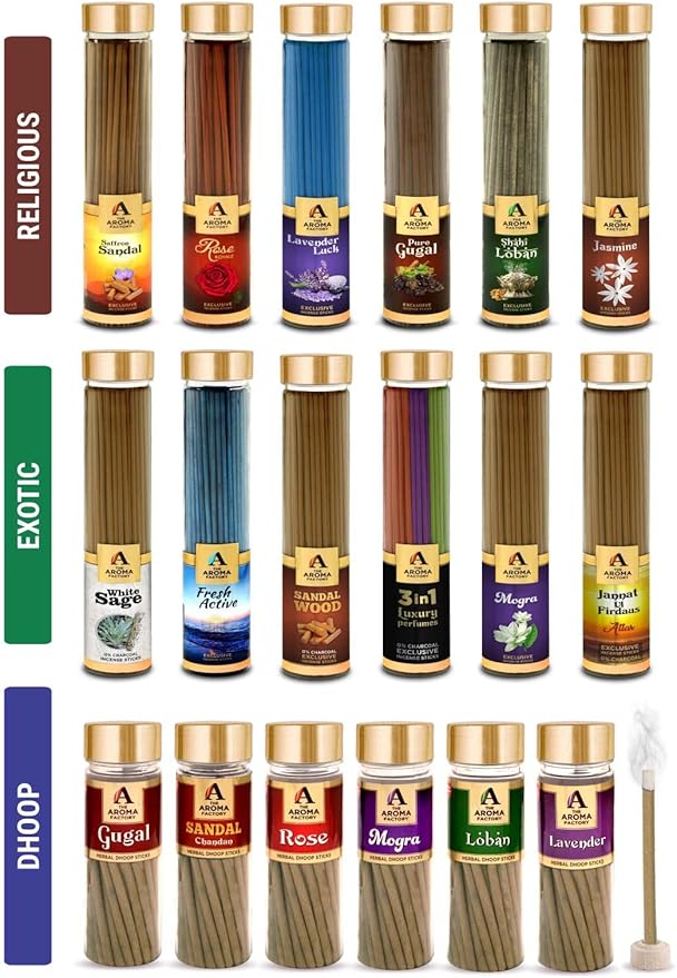 The Aroma Factory Strawberry Shine Charcoal Free Incense Stick, Scented Agarbatti, 100% Herbal Premium Aromatherapy, Meditation Prayer Relaxation, Crafted for Luxury Seekers (100g)