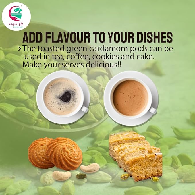 Ground Cardamom Powder 1 LB (16 oz) โ Aromatic & Premium Quality | Perfect for Baking, Coffee, Tea & Curries | aka Elaichi, Cardamon | By Yogiโs Giftยฎ