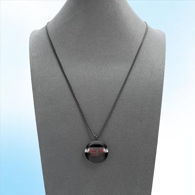 Aromatherapy Diffuser Necklace-Eagles Essential Oil Necklace,Aromatherapy Diffuser Pendant for Men and Women,Portable,Suitable for Yoga,Meditation,Travel,Stress Relief Gift(Black 30mm)