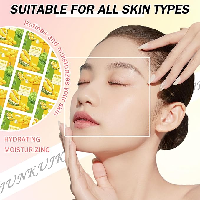 10PCS Hydrating Facial Sheet Mask,Moisturizing Face Masks Skincare Gift Set,Long Lasting Face Mask Skin Care & Facial Mask Kit for All Skin Types 05