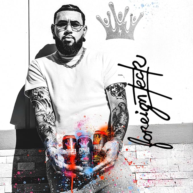 Cypher Sugar Free Energy Drink, Wild Fruit Punch – Non-Carbonated & Low Calorie Juice Energy Drink for Lasting Stamina & Focus with 260mg Caffeine, 3g Whey Protein, & 5 Amino Acids (12) 16oz Cans