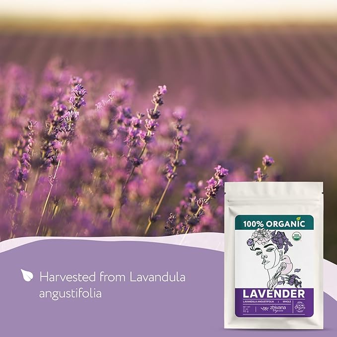 Super Value Pack 5 LB - Organic Food Grade Lavender Flower โ Loose Leaf Lavender Tea - Lavandula Angustifolia - Edible Lavander for Drinks, Cooking & Baking