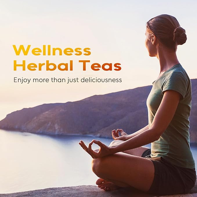 FullChea - Chamomile Tea bags, 120 Teabags, 1.2g/bag - Pure & Natural Chamomile Flowers - Caffeine-free Herbal Tea for Relaxation - Support Digestion & Boost Immune System